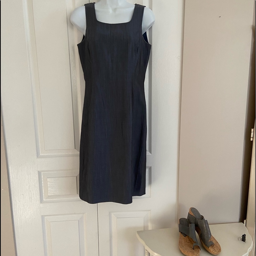 NWOT classic pencil dress in slate blue